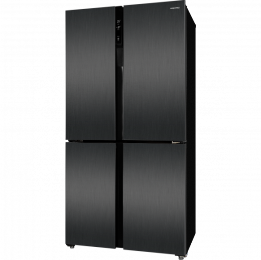 HIBERG RFQ-500DX NFXd Inverter Cross Door с уникальной фактурой в цвете "темная нержавеющая сталь"