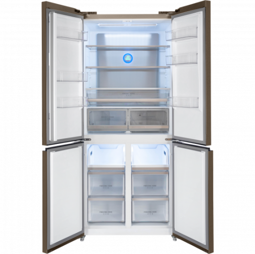 HIBERG RFQ-600DX NFGW Inverter Cross Door с возможностью встраивания бежевый